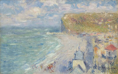 Gustave Loiseau:  The beach at Fécamp, around 1910