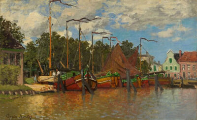 Claude Monet:  Ships in Zaandam, 1871