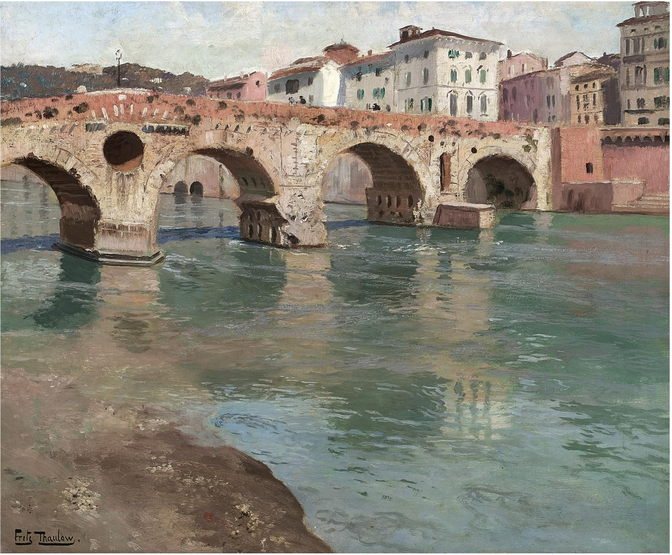 Frits Thaulow：维罗纳的皮耶特拉桥，1894