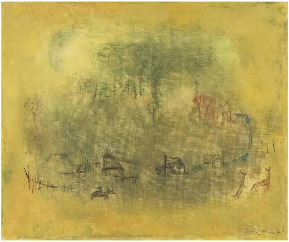 黄色风景，赵无极，1949