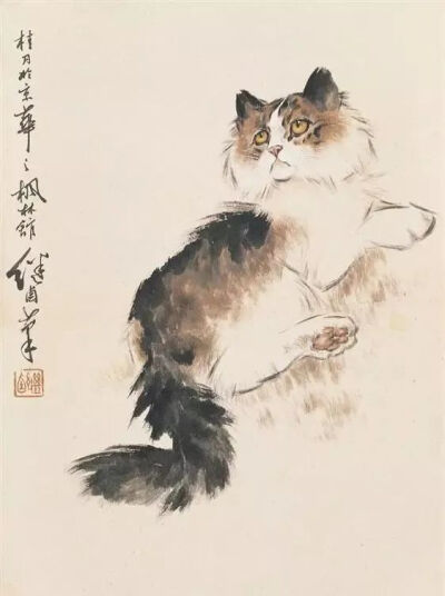 刘继卣画猫