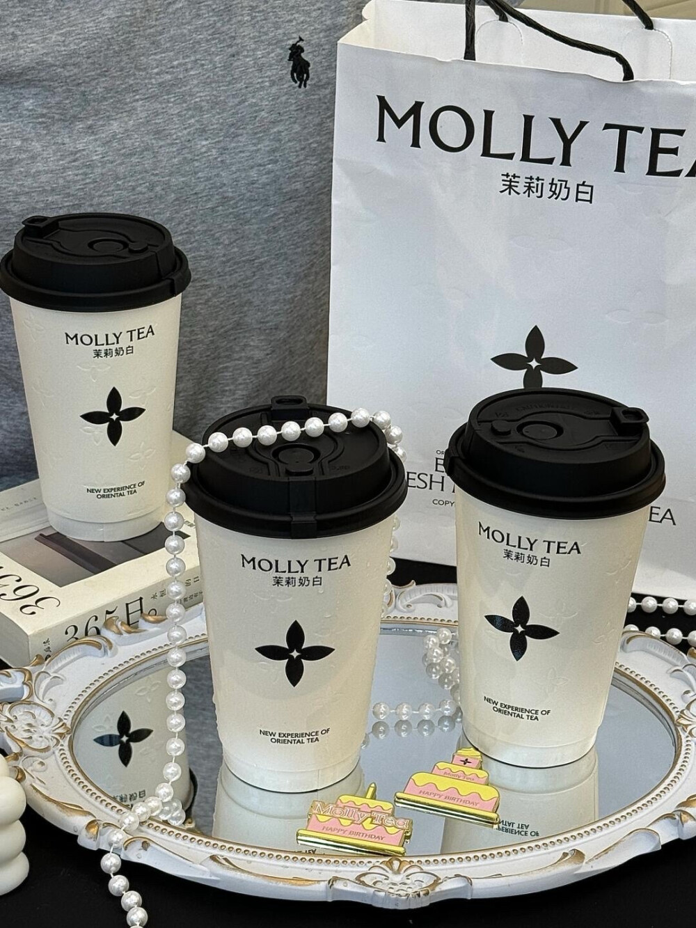 Molly tea茉莉奶白