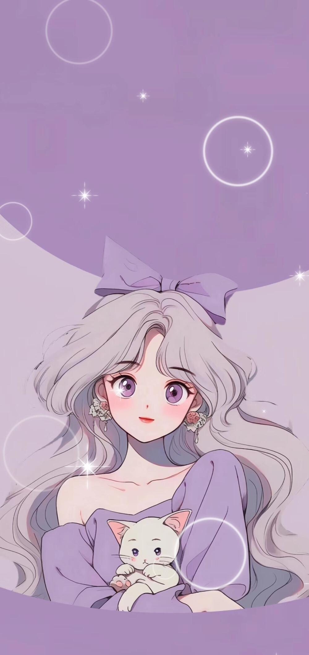 清高紫色壁纸