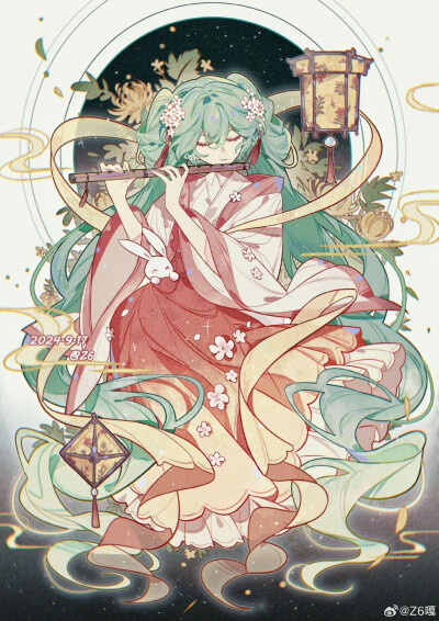 画师：Z6嘎
#初音未来miku# 中秋—— ​