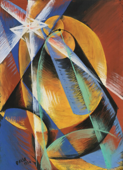 贾科莫·巴拉（Giacomo Balla）是意大利画家，美术老师和诗人，最著名的作家是未来主义。在他的画中，他描绘了光，运动和速度。