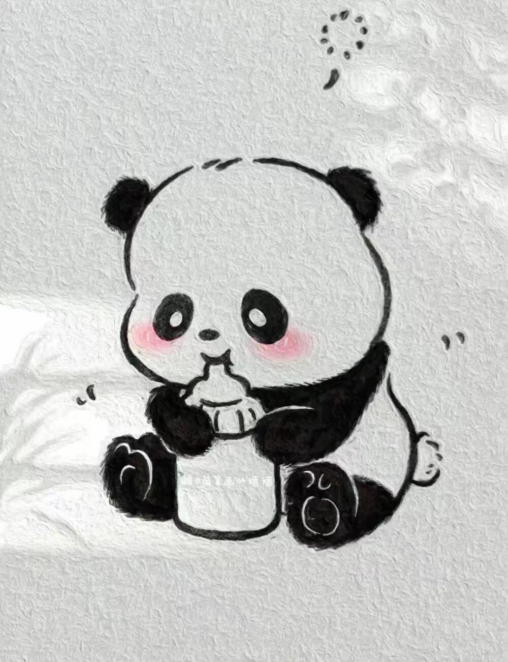 卡通大熊猫头像壁纸