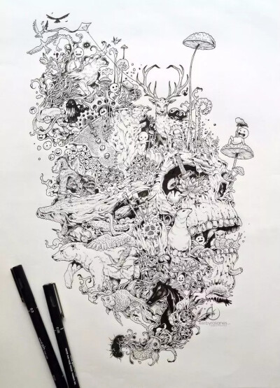 菲律宾插画师 Kerby Rosanes  一组手绘插画