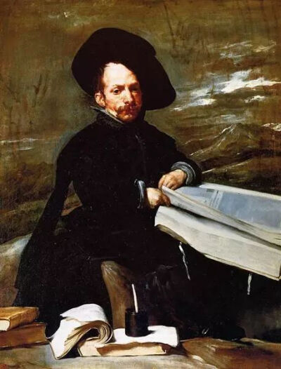 Diego Velazquez, A Dwarf Holding a Tome in His Lap, 1645