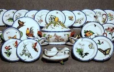 Bracquemond's decor for the Service Rousseau in Creil-Montereau faience, introduced c1867, for the editor François-Eugène Rousseau, is credited with the first expression of japonisme in France.