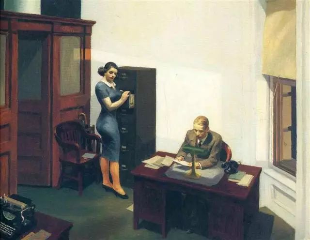 Edward Hopper,  Office At Night, 1940