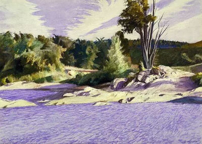 Edward Hopper, White River At Sharon, 1937