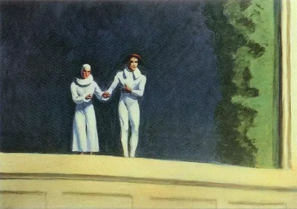 Edward Hopper, Two Comedians, 1965
