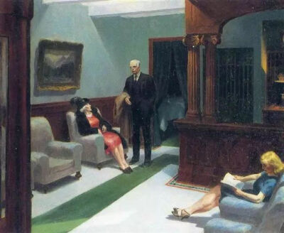 Edward Hopper, Hotel Lobby, 1943