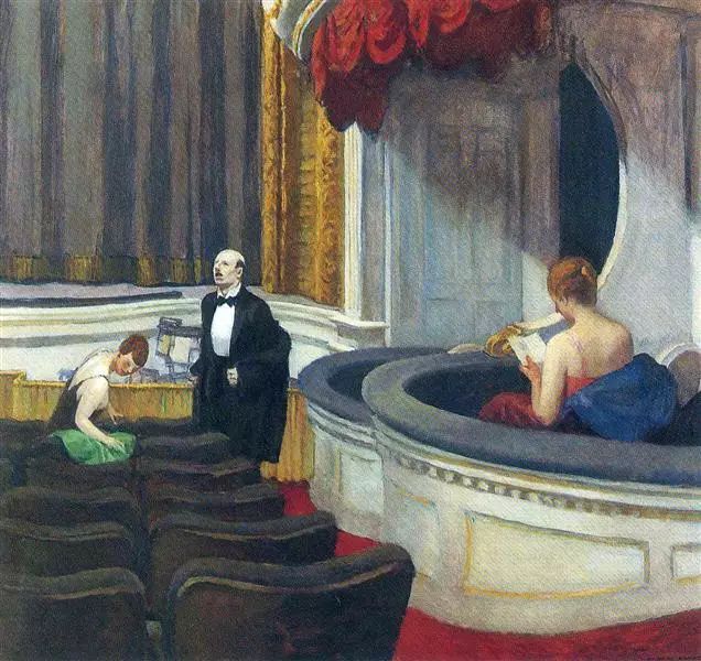 Edward Hopper, Two On The Aisle, 1927