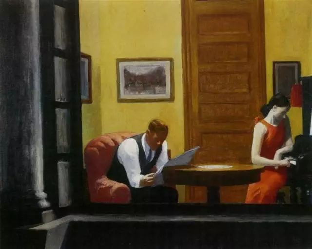 Edward Hopper,  Room In New York, 1949