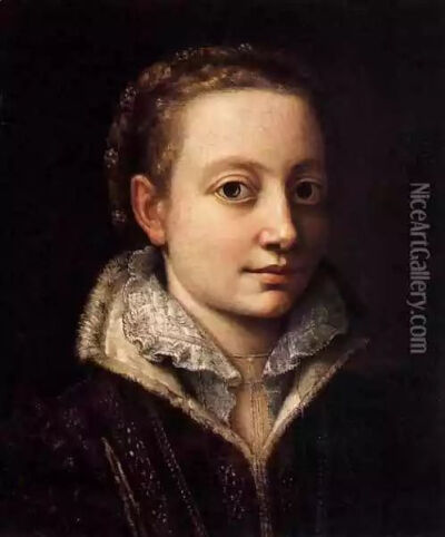 "Portrait of Minerva Anguissola" (ca. 1570)
Sofonisba Anguissola 是具有国际声誉的女性画家的先驱之一。她从师于Campi，直至他移居异地，他们的师承关系的成功几乎可以算开了男老师带女学生之先例。米开朗基罗还…