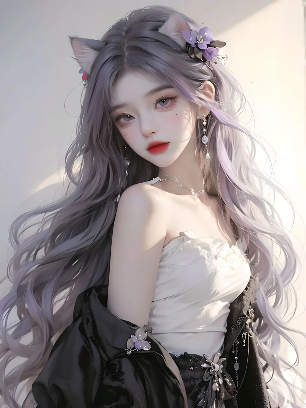 手绘 杂志 女头