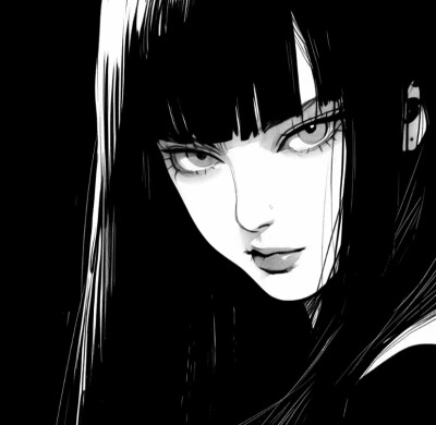 黑白女头
