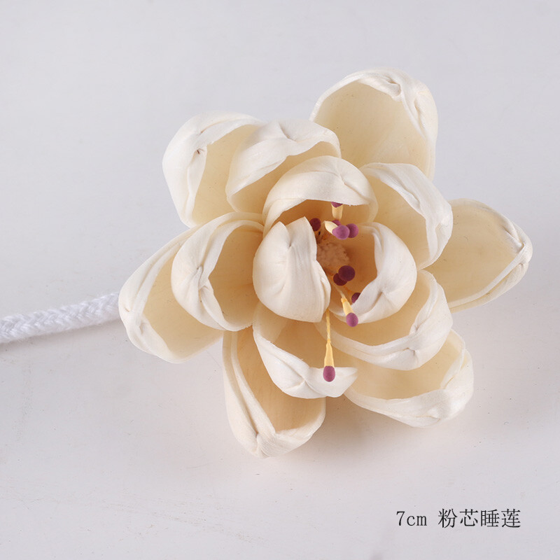 热卖DIY无火香薰配件扩香花样板房摆设棉绳花手工天然通草玫瑰花