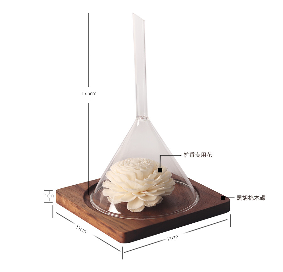 酒店 spa小众香薰精油摆件通草花玫瑰花室内香氛扩香石礼盒伴手礼