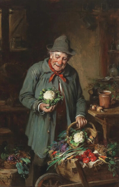 赫尔曼·阿尔敏·冯·凯恩
Hermann Armin von Kern 1838-1912
是一位学术画家，是他那个时代最受欢迎的奥地利风俗画家之一，也是维也纳弗朗茨·约瑟夫一世宫廷的画家。
