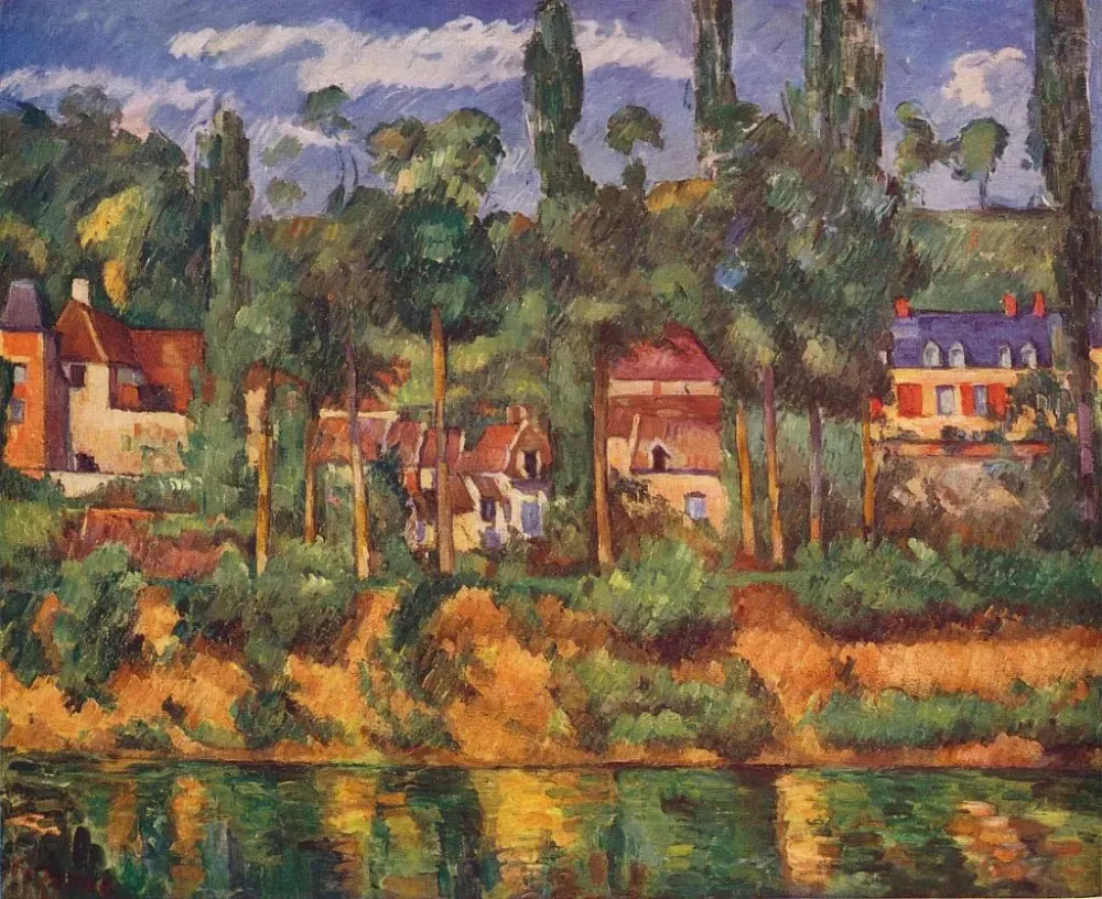塞尚作品《梅塘城堡》,1880 年 - 高清图片,堆糖,美图壁纸兴趣社区