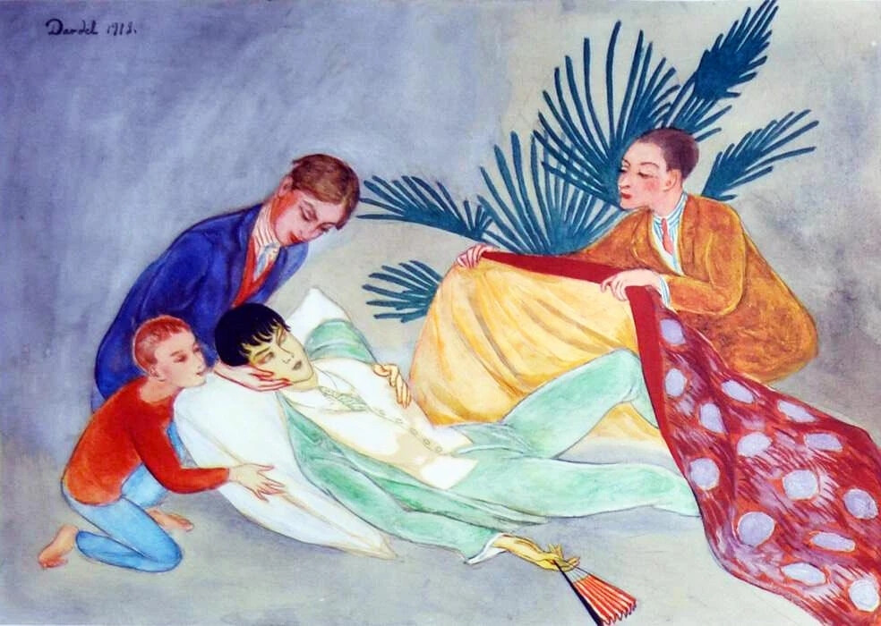 尼尔斯·达尔德尔（Nils Dardel）是20世纪瑞典后印象派画家，在瑞典学习后，他与许多同时代人一样，并于1910年左右前往巴黎。尼尔斯·达尔德尔主要从野兽派的纯调色板、后印象派以及日本木刻中汲取灵感。他还短暂涉足立体主义，并以这种风格画了一些城市景观。