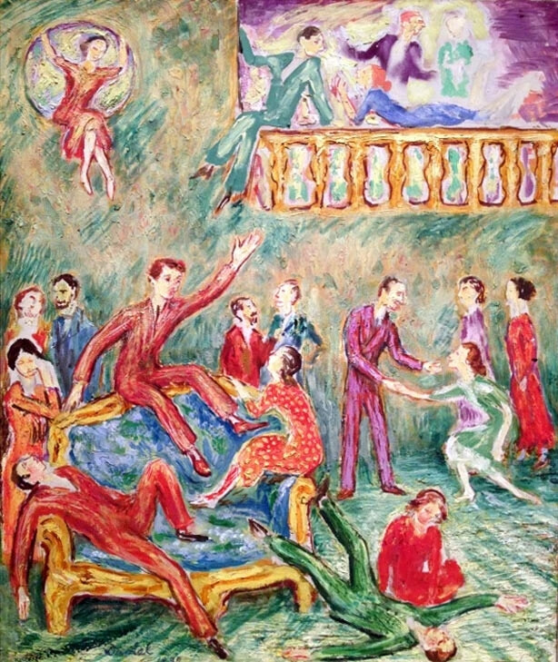 尼尔斯·达尔德尔（Nils Dardel）是20世纪瑞典后印象派画家，在瑞典学习后，他与许多同时代人一样，并于1910年左右前往巴黎。尼尔斯·达尔德尔主要从野兽派的纯调色板、后印象派以及日本木刻中汲取灵感。他还短暂涉足立体主义，并以这种风格画了一些城市景观。