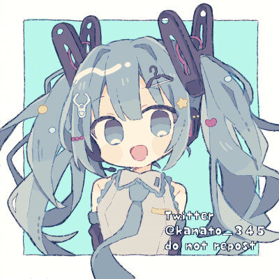 可爱风的初音未来头像系列(*´∀`*)
X:kanato_345 ​​​
#插画分享#