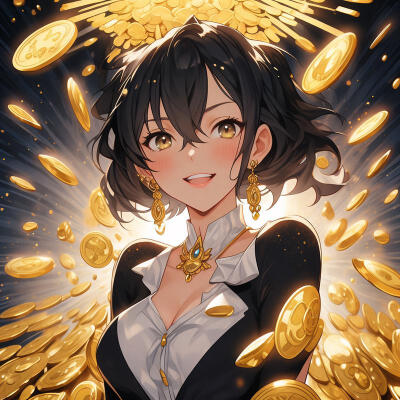 暴富头像，金币满满，招财头像