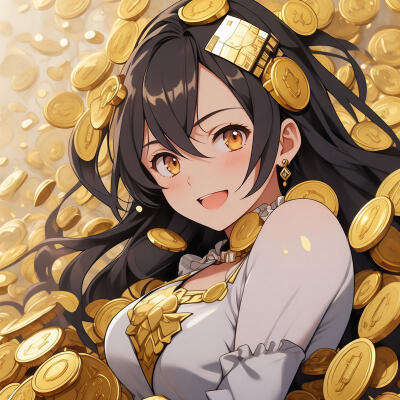 暴富头像，金币满满，招财头像