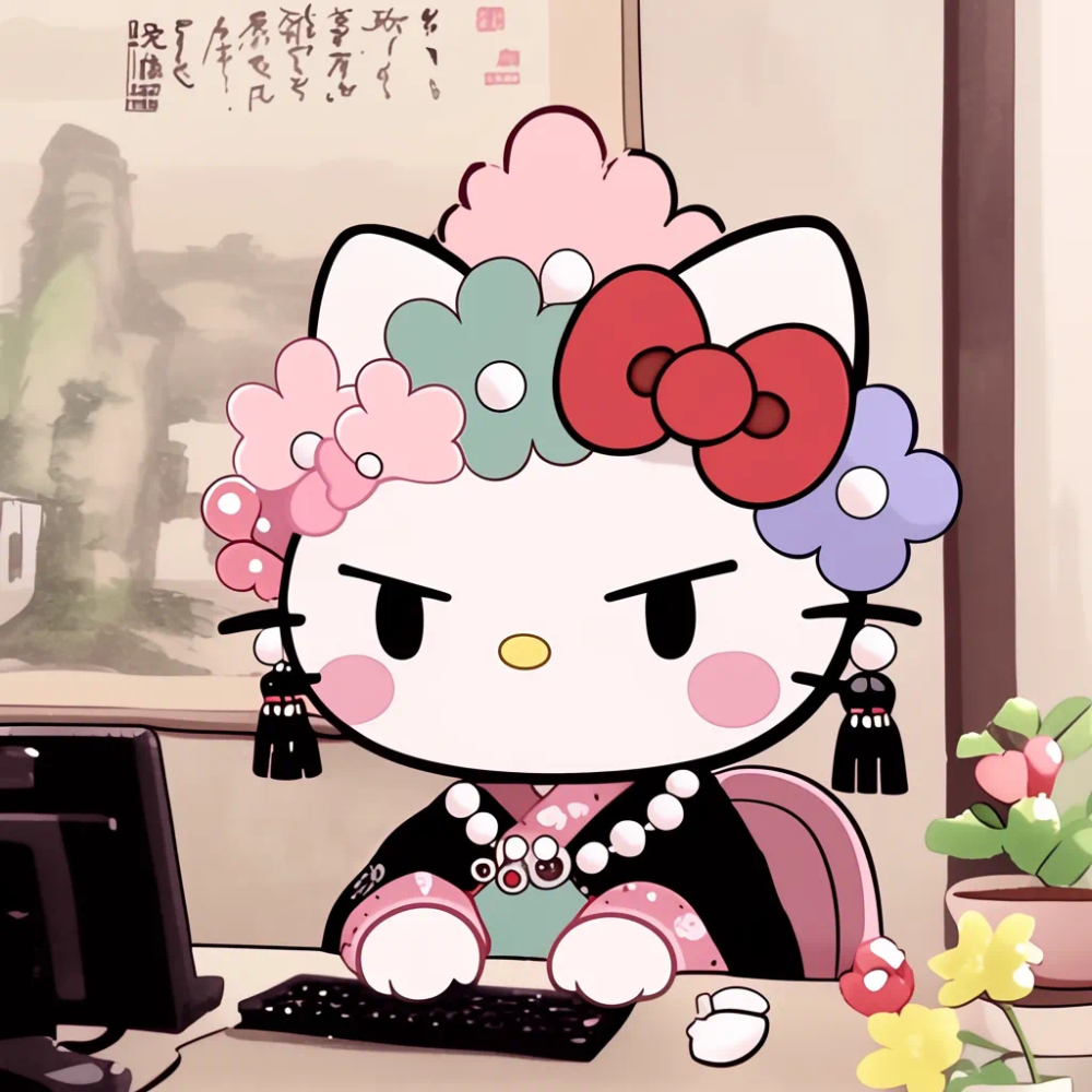 Hello Kitty 头像 猫皇 社畜 加班 牛马