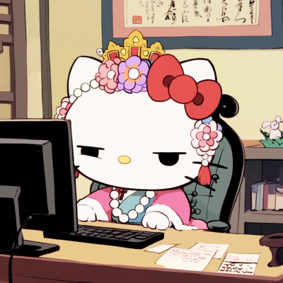 Hello Kitty 头像 猫皇 社畜 加班 牛马