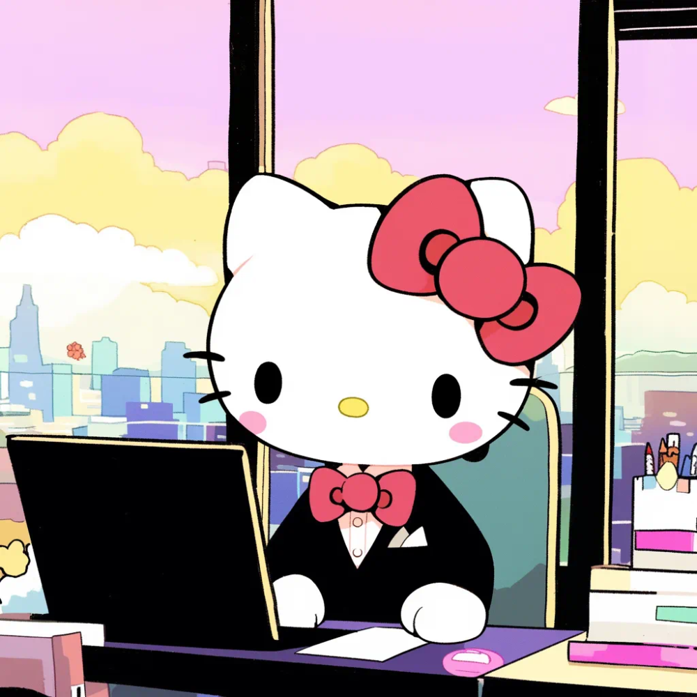 Hello Kitty 头像 社畜 加班 工作 牛马