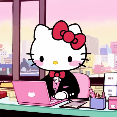 Hello Kitty 头像 社畜 加班 工作 牛马