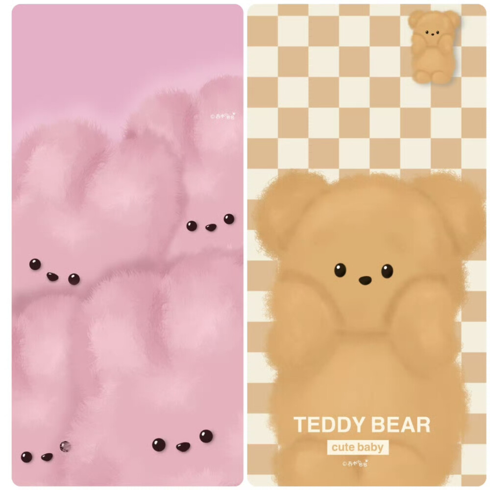 毛绒绒的小可爱～Teddy&Bunny