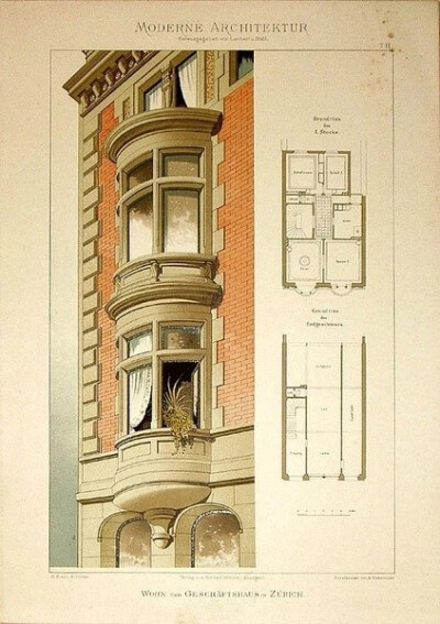 1890年代德国建筑手稿
