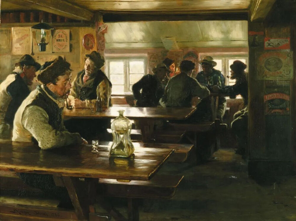 Peder Severin Krøyer：在斯卡恩的酒馆中，1886年
费城艺术博物馆
