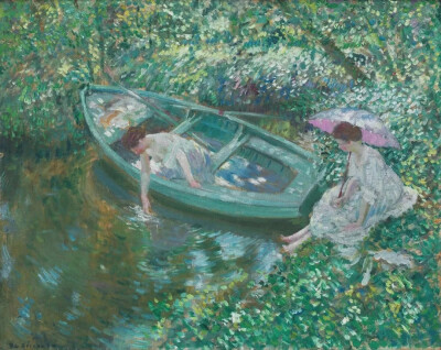 Frederick Carl Frieseke
弗雷德里克·卡尔·弗里斯克
美国(1874-1939)
