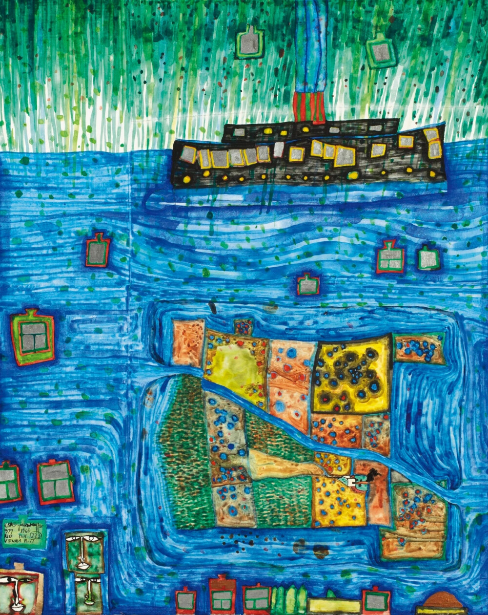 佛登斯列·汉德瓦萨(Friedensreich Hundertwasser)是一个奥地利画家、雕塑家。他几乎是奥地利20世纪末期最有名的艺术家，尽管有关他的话题总是充满争议。他出生于维也纳一个犹太人家庭，原名Friedrich Stowasser。1936年他在蒙台梭利学校读书。在他20岁前，他妈妈的大部分亲属在集中营里遇害，这对他后期的作品影响相当大。1948年，他短暂地在维也纳艺术学院学习，同时也开始了自己的创作。