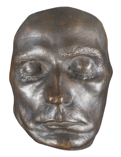 古斯蒂努斯·安布罗西（Gustinus Ambrosi），《埃贡·席勒的死亡面具》（The Death Mask of Egon Schiele，1918）。图片：斯隆街拍卖行（Sloane Street Auctions）