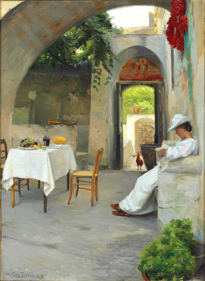 Peter Ilsted：午餐前，1891年