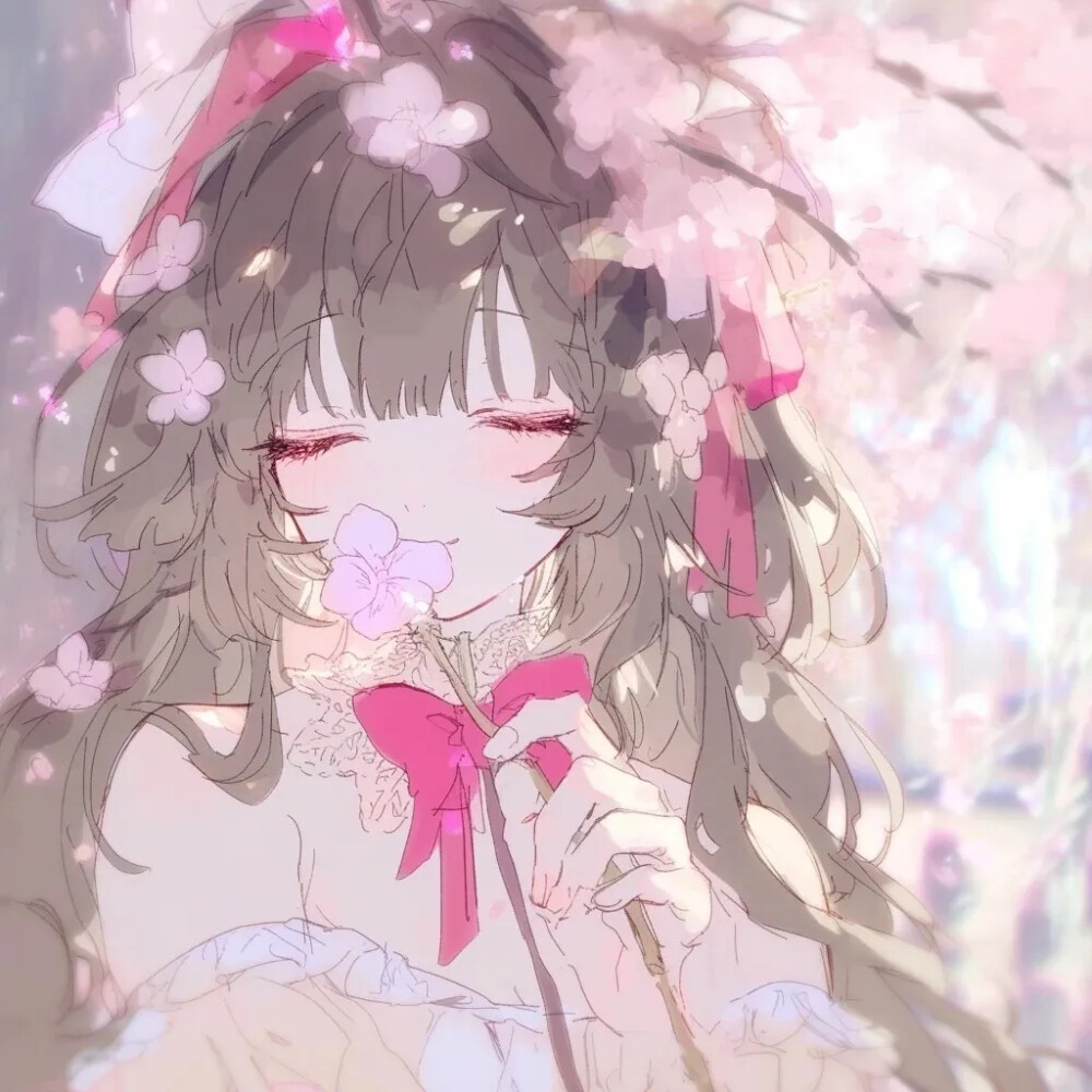 动漫头像喜欢的粉色系动漫头像