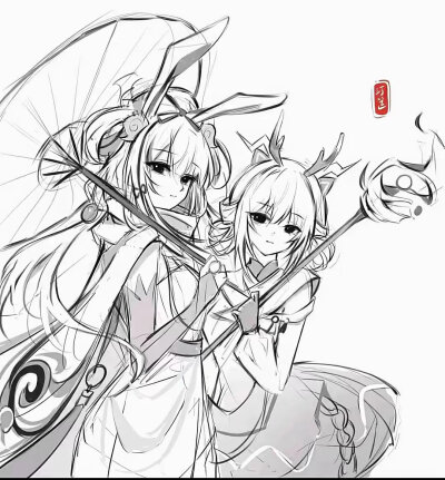 瑶离
枫叶从不负秋，黄昏时节
画师:汀芷吖