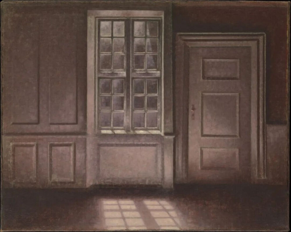 Vilhelm Hammershøi：月光，1900 年 -  1906 年
大都会艺术博物馆
