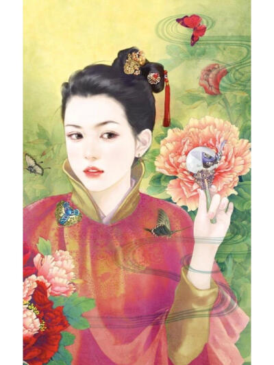 粉面朱唇，一半点胭脂。醉里谤花花莫恨，浑冷淡，有谁知。
——宋·辛弃疾《江神子•江城子》