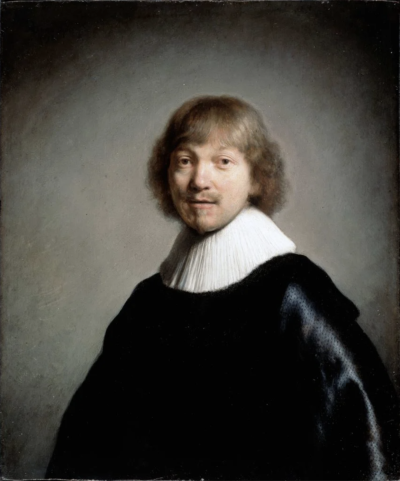 伦勃朗·范·莱恩 (Rembrandt van Rijn)，《雅各布三世·德·盖恩》(Jacob III de Gheyn)，1632 年。照片：谷歌艺术与文化。