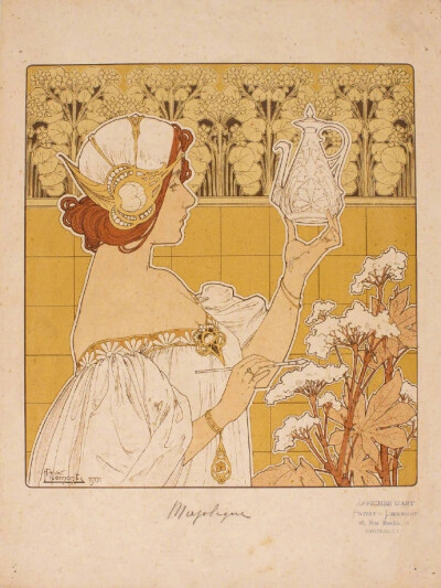 比利时装饰插画大师 Henri Privat-Livemont（1861-1936）的插画作品就像是打开了一扇通往装饰美学世界的门扉，那些繁复精致的图案和色彩搭配在一起，总能瞬间抓住观者的心。如果您也喜欢装饰插画，那么我要向您力推…