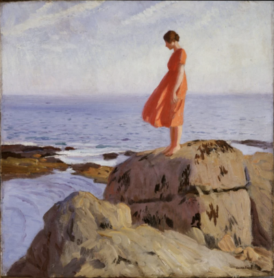 劳拉·奈特 (Laura Knight)，《暗池》(A Dark Pool) (1917)。