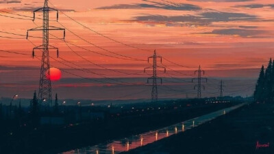  插画师 Alena Aenami
